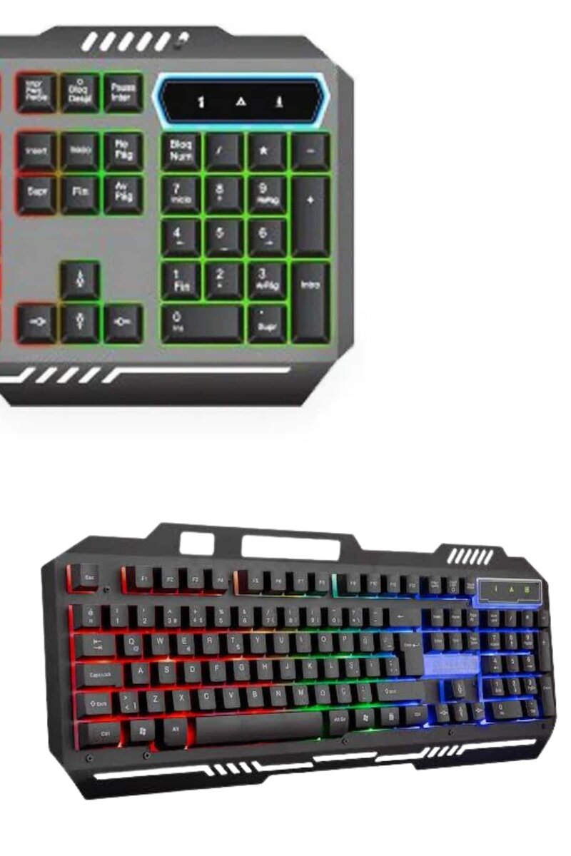 RGB Işıklı Gaming Oyuncu Klavye Q Klavye Mouse Hediyeli RGB Işıklı Gaming Oyuncu Klavye Q Klavye Mouse Hediyeli