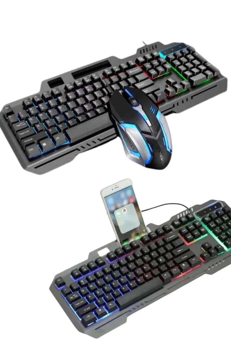 RGB Işıklı Gaming Oyuncu Klavye Q Klavye Mouse Hediyeli RGB Işıklı Gaming Oyuncu Klavye Q Klavye Mouse Hediyeli
