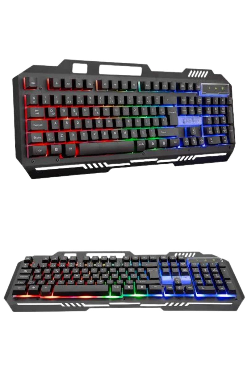 RGB Işıklı Gaming Oyuncu Klavye Q Klavye Mouse Hediyeli RGB Işıklı Gaming Oyuncu Klavye Q Klavye Mouse Hediyeli