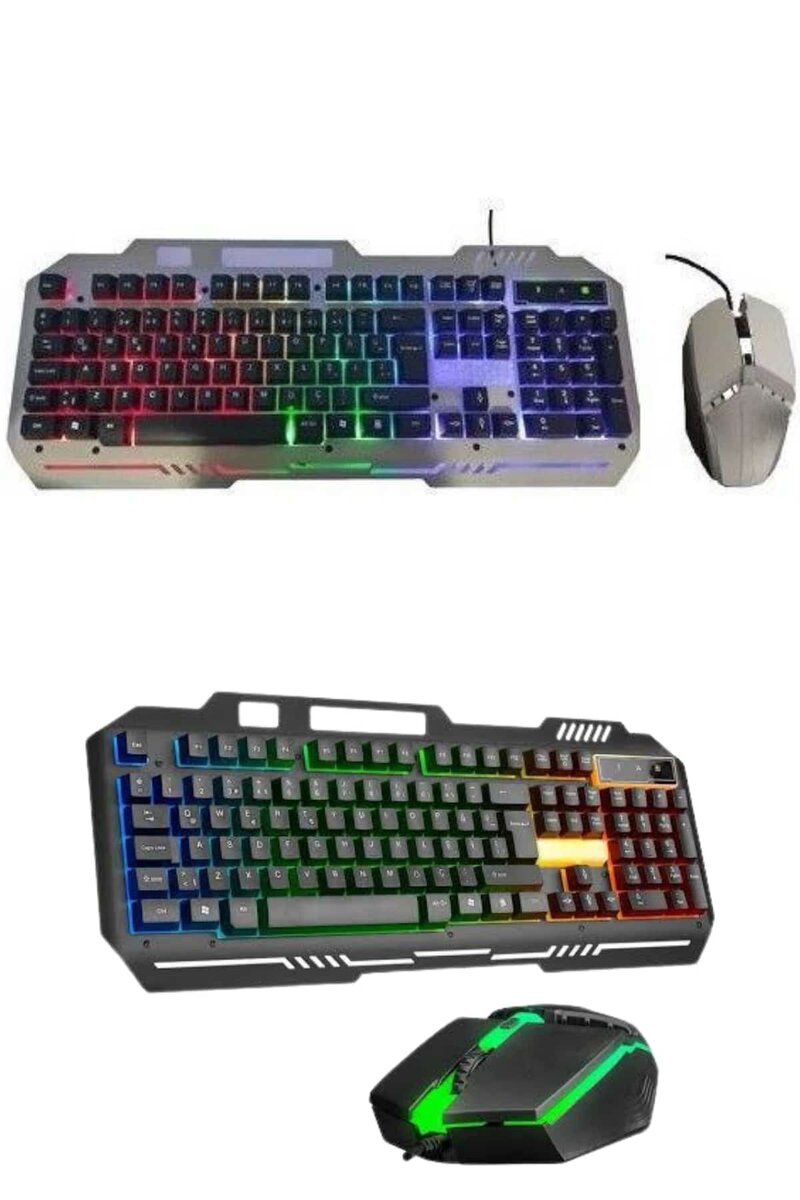 RGB Işıklı Gaming Oyuncu Klavye Q Klavye Mouse Hediyeli RGB Işıklı Gaming Oyuncu Klavye Q Klavye Mouse Hediyeli