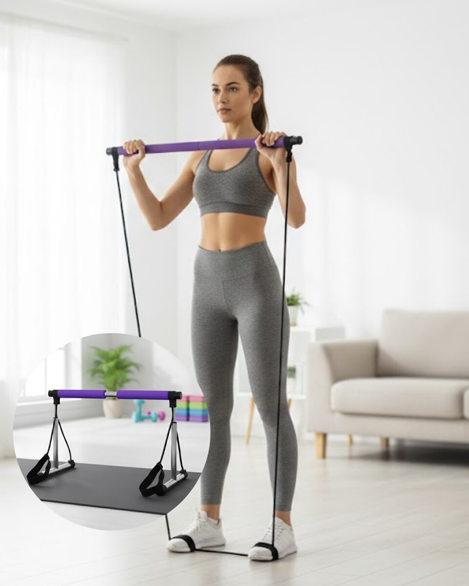 Pilates Bar Egzersiz Aleti Bilek Destekli Çok Yönlü Kullanım Pilates Bar Egzersiz Aleti Bilek Destekli Çok Yönlü Kullanım