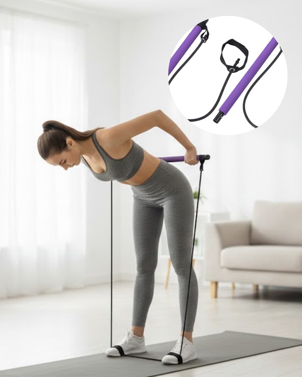 Pilates Bar Direnç Aleti Duruş Geliştirici ve Kas Güçlendirici Pilates Bar Direnç Aleti Duruş Geliştirici ve Kas Güçlendirici
