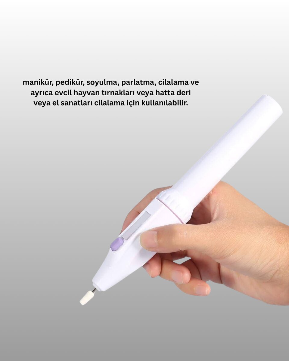 Elektrikli Manikür ve Pedikür Matkap Seti – Ayarlanabilir Hız, Ergonomik ve Sessiz