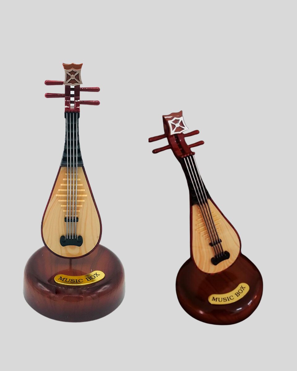 Klasik Ud Figürlü Melodili Müzik Kutusu Şık Hediyelik