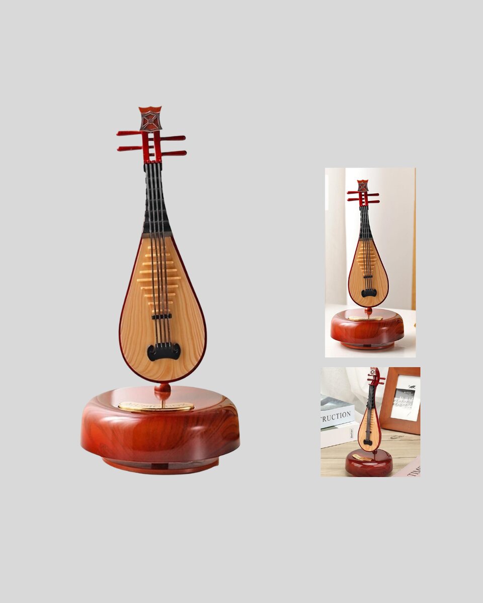 Enstrüman Figürlü Melodi Çalan Dekoratif Müzik Kutusu Enstrüman Figürlü Melodi Çalan Dekoratif Müzik Kutusu