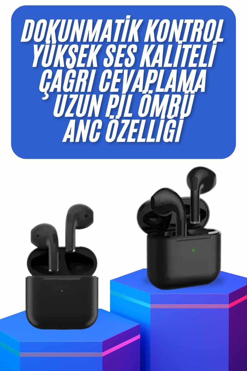 Kablosuz Bluetooth Kulaklık TWS Pro5 Kulaklık ANC Özelliği Dokunmatik Kontrol Kablosuz Bluetooth Kulaklık TWS Pro5 Kulaklık ANC Özelliği Dokunmatik Kontrol