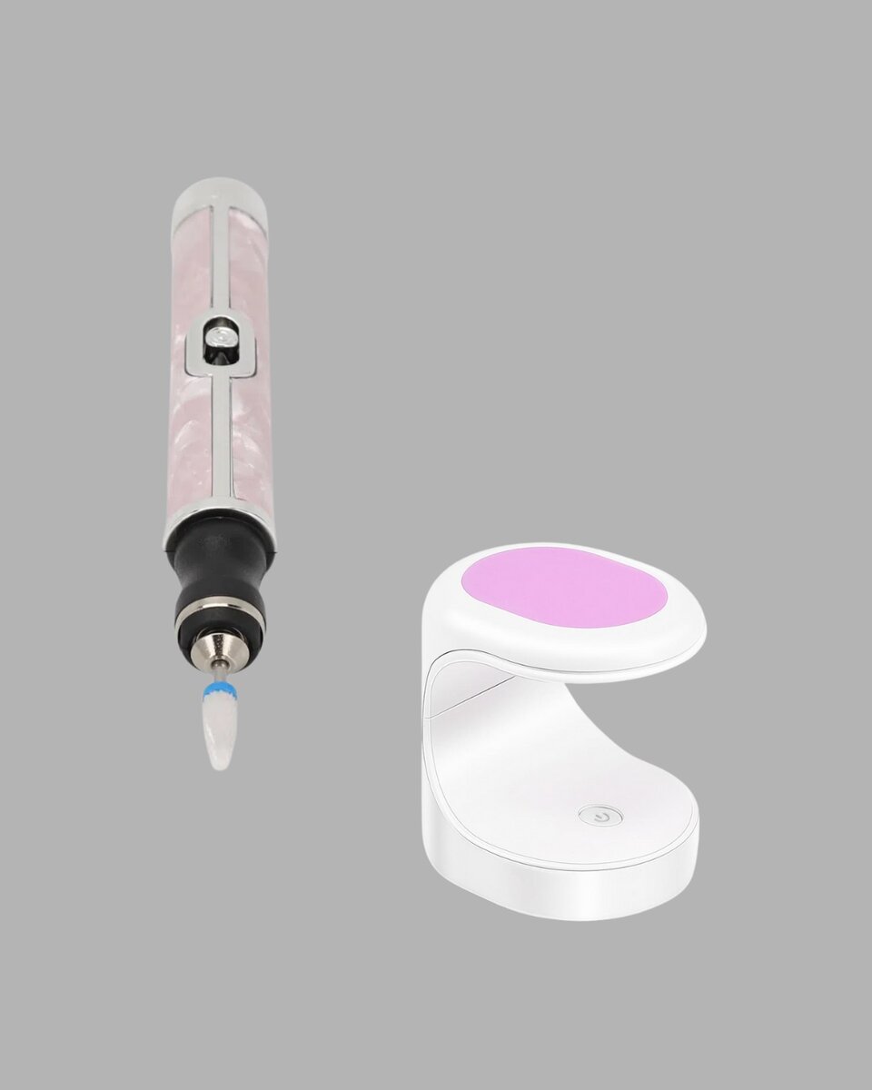 20.000 RPM Tırnak Matkabı + Mini LED Oje Kurutma Cihazı Seti 20.000 RPM Tırnak Matkabı + Mini LED Oje Kurutma Cihazı Seti