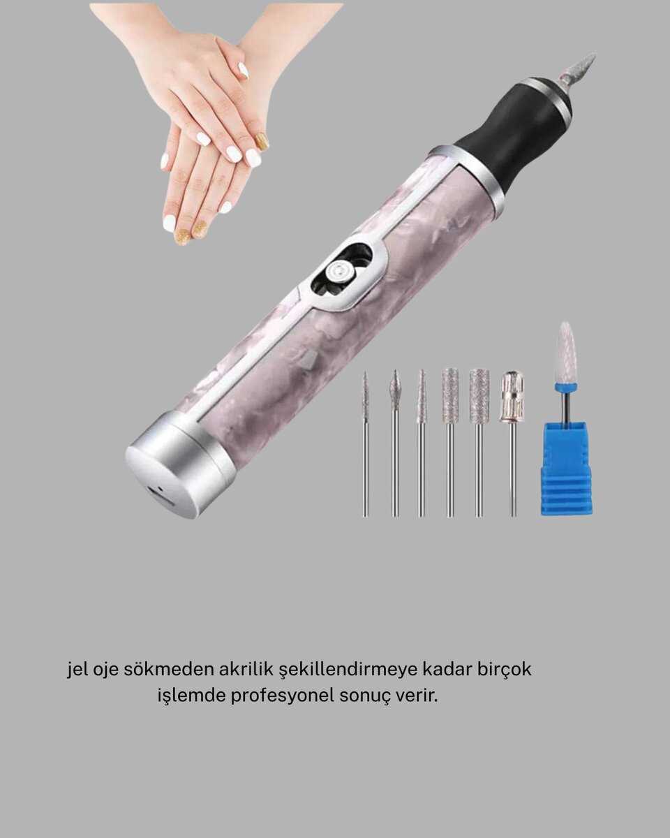 Tırnak Matkabı ve LED Oje Kurutucu 2’li Profesyonel Bakım Seti Tırnak Matkabı ve LED Oje Kurutucu 2’li Profesyonel Bakım Seti