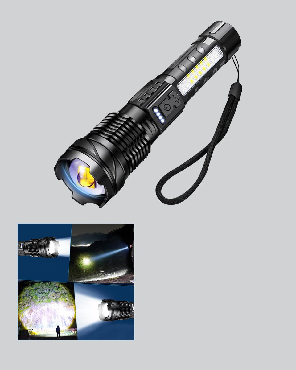 Güçlü LED El Feneri Şarj Edilebilir Çok Modlu Güçlü LED El Feneri Şarj Edilebilir Çok Modlu