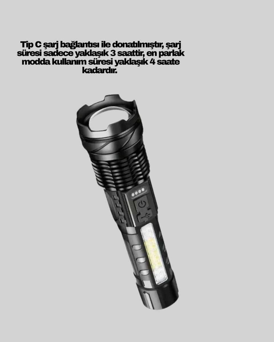 Outdoor ve Acil Durum İçin Güçlü LED El Feneri Outdoor ve Acil Durum İçin Güçlü LED El Feneri