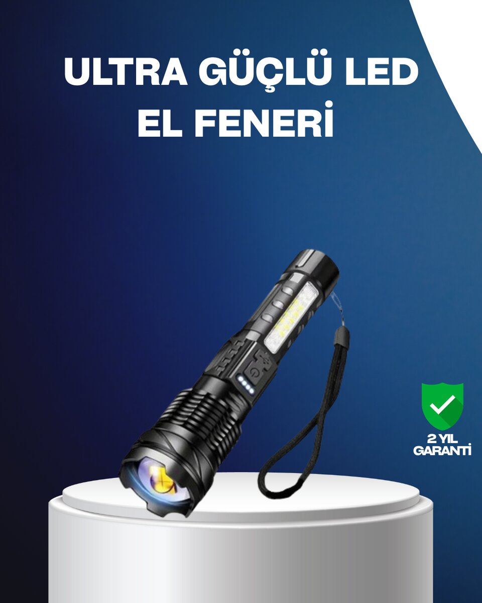 Outdoor ve Acil Durum İçin Güçlü LED El Feneri Outdoor ve Acil Durum İçin Güçlü LED El Feneri