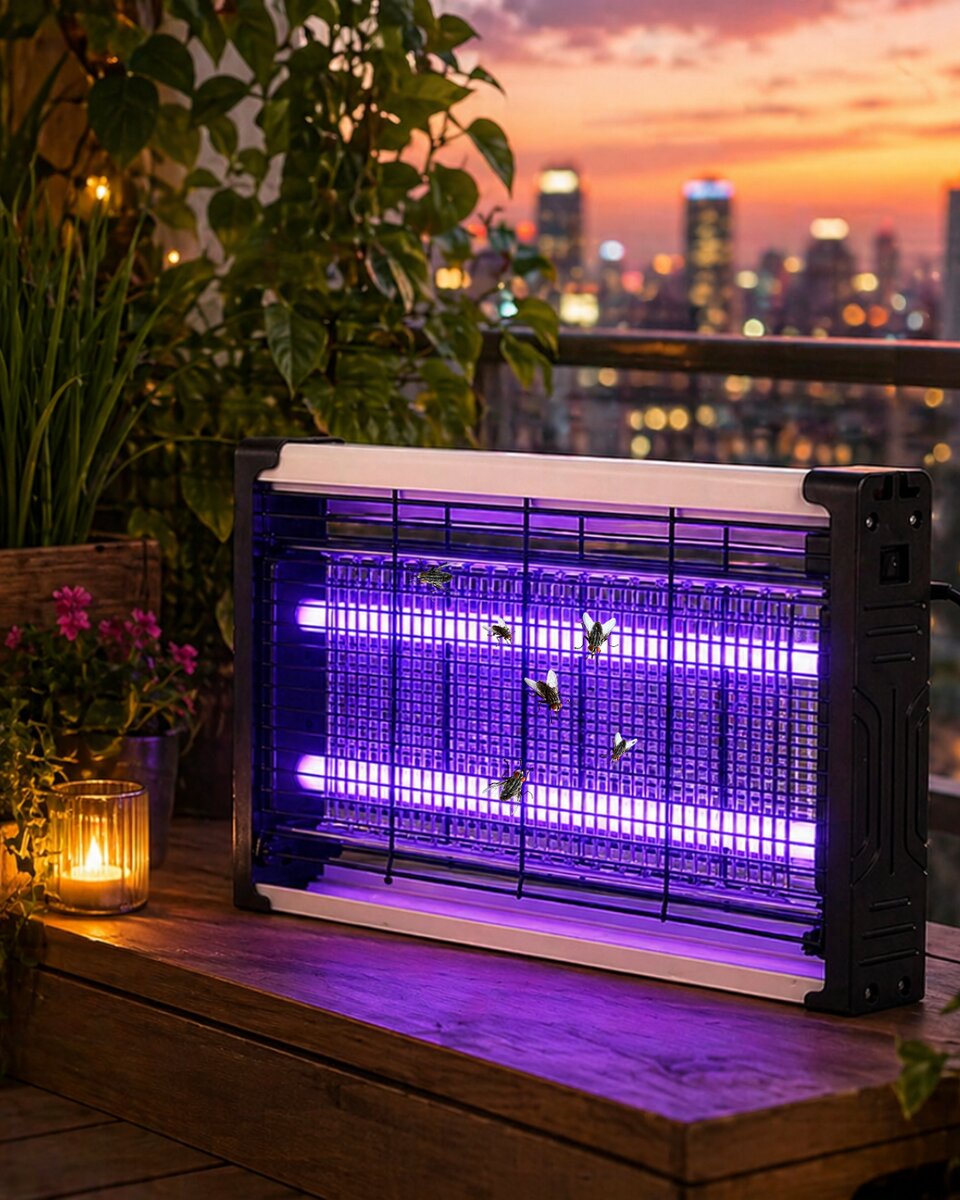 Ev Balkon Mutfak İçin Elektrikli Sinek Savar UV Işıklı Sessiz Lamba Ev Balkon Mutfak İçin Elektrikli Sinek Savar UV Işıklı Sessiz Lamba