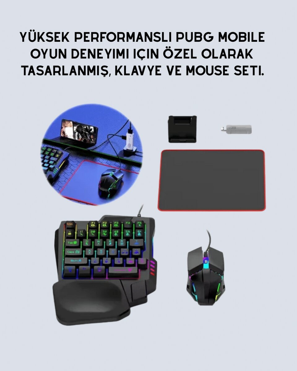 Tak-Çalıştır Mobil Oyun Ekipmanları Seti – Klavye Mouse Dahil Tak-Çalıştır Mobil Oyun Ekipmanları Seti – Klavye Mouse Dahil