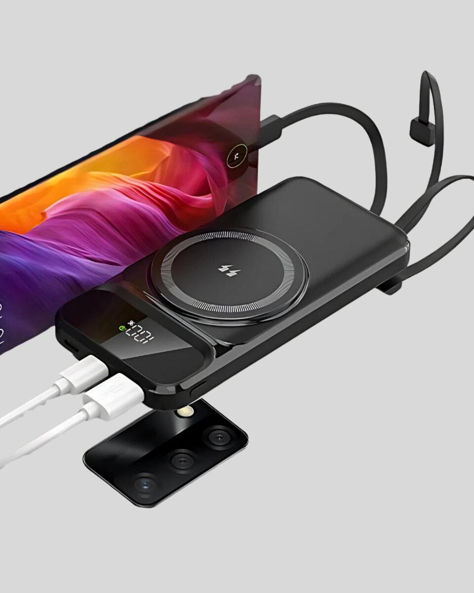 Kablosuz 15W Şarj Destekli 10000 mAh Taşınabilir Powerbank – Hızlı Şarj Özellikli Kablosuz 15W Şarj Destekli 10000 mAh Taşınabilir Powerbank – Hızlı Şarj Özellikli