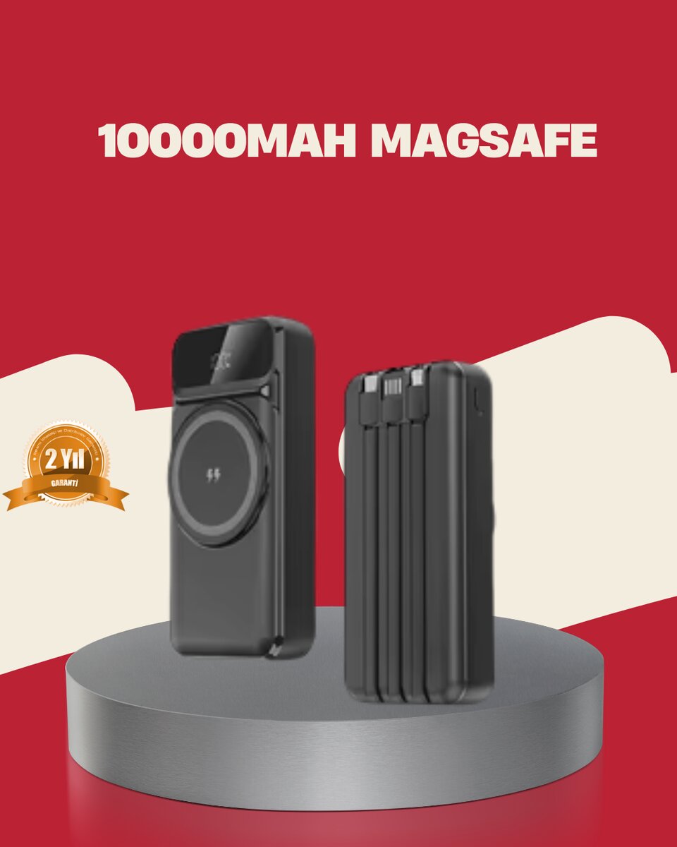 Kablosuz 15W Şarj Destekli 10000 mAh Taşınabilir Powerbank – Hızlı Şarj Özellikli Kablosuz 15W Şarj Destekli 10000 mAh Taşınabilir Powerbank – Hızlı Şarj Özellikli