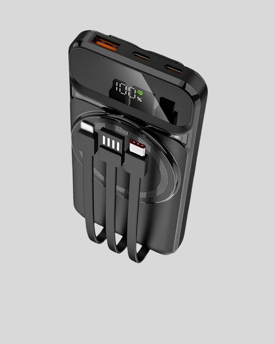 15W Kablosuz Hızlı Şarjlı 10000 mAh Powerbank – Taşınabilir, LED Göstergeli 15W Kablosuz Hızlı Şarjlı 10000 mAh Powerbank – Taşınabilir, LED Göstergeli