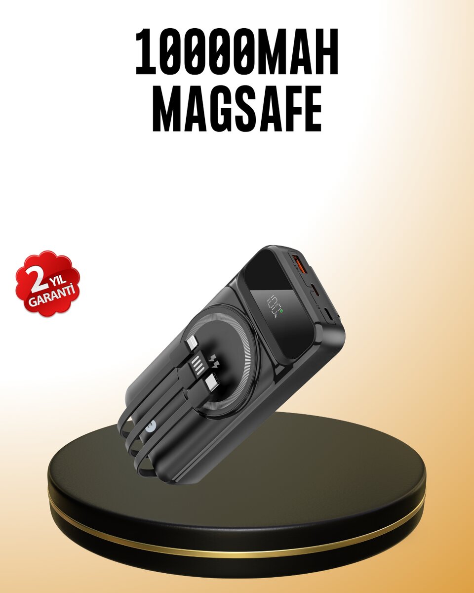 15W Kablosuz Hızlı Şarjlı 10000 mAh Powerbank – Taşınabilir, LED Göstergeli 15W Kablosuz Hızlı Şarjlı 10000 mAh Powerbank – Taşınabilir, LED Göstergeli