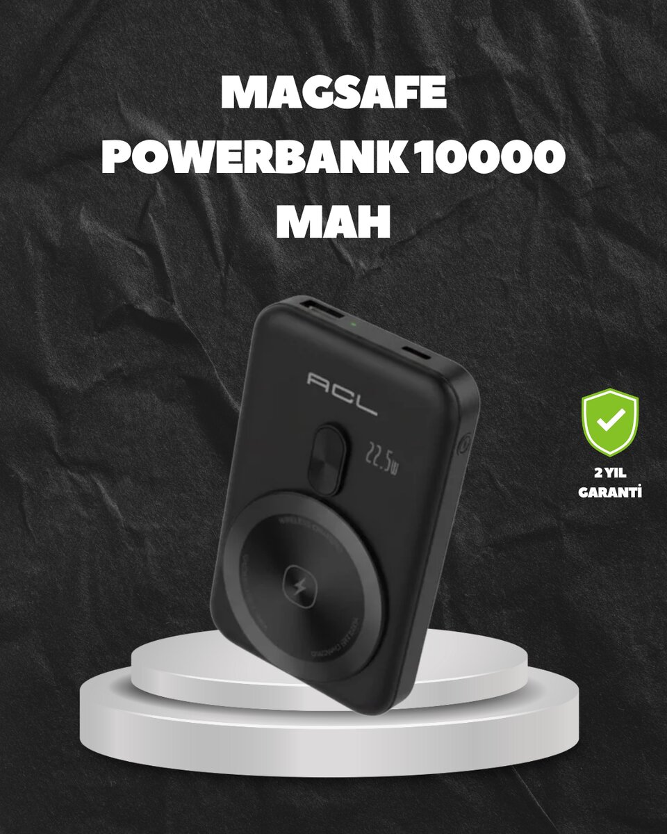 MagSafe Uyumlu Kablosuz Powerbank Taşınabilir Hızlı Şarj MagSafe Uyumlu Kablosuz Powerbank Taşınabilir Hızlı Şarj