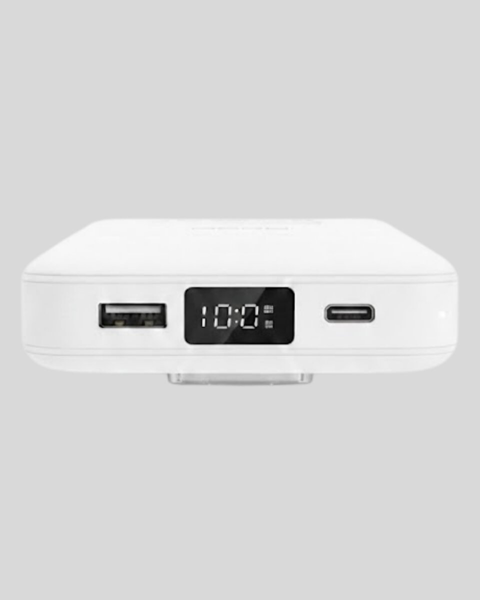 LCD Göstergeli Manyetik Powerbank Type C USB Girişli