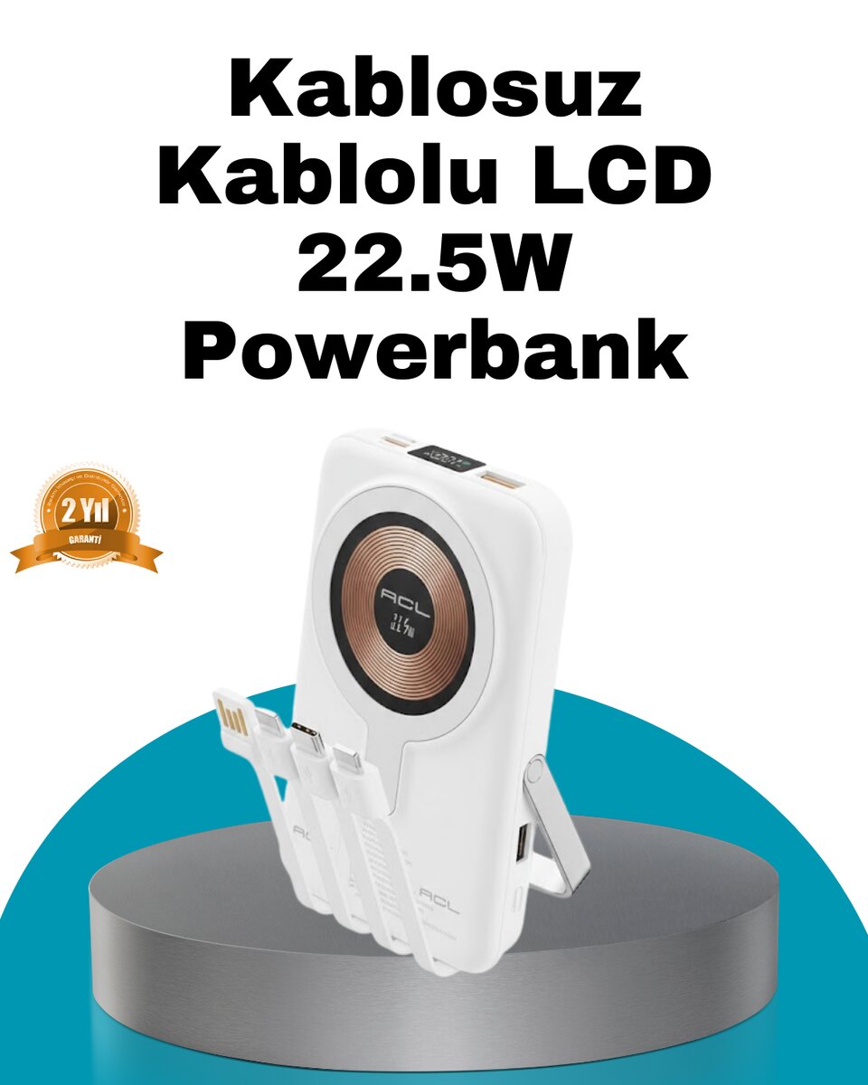MagSafe Uyumlu Kablosuz Powerbank Hızlı Şarj Özellikli MagSafe Uyumlu Kablosuz Powerbank Hızlı Şarj Özellikli