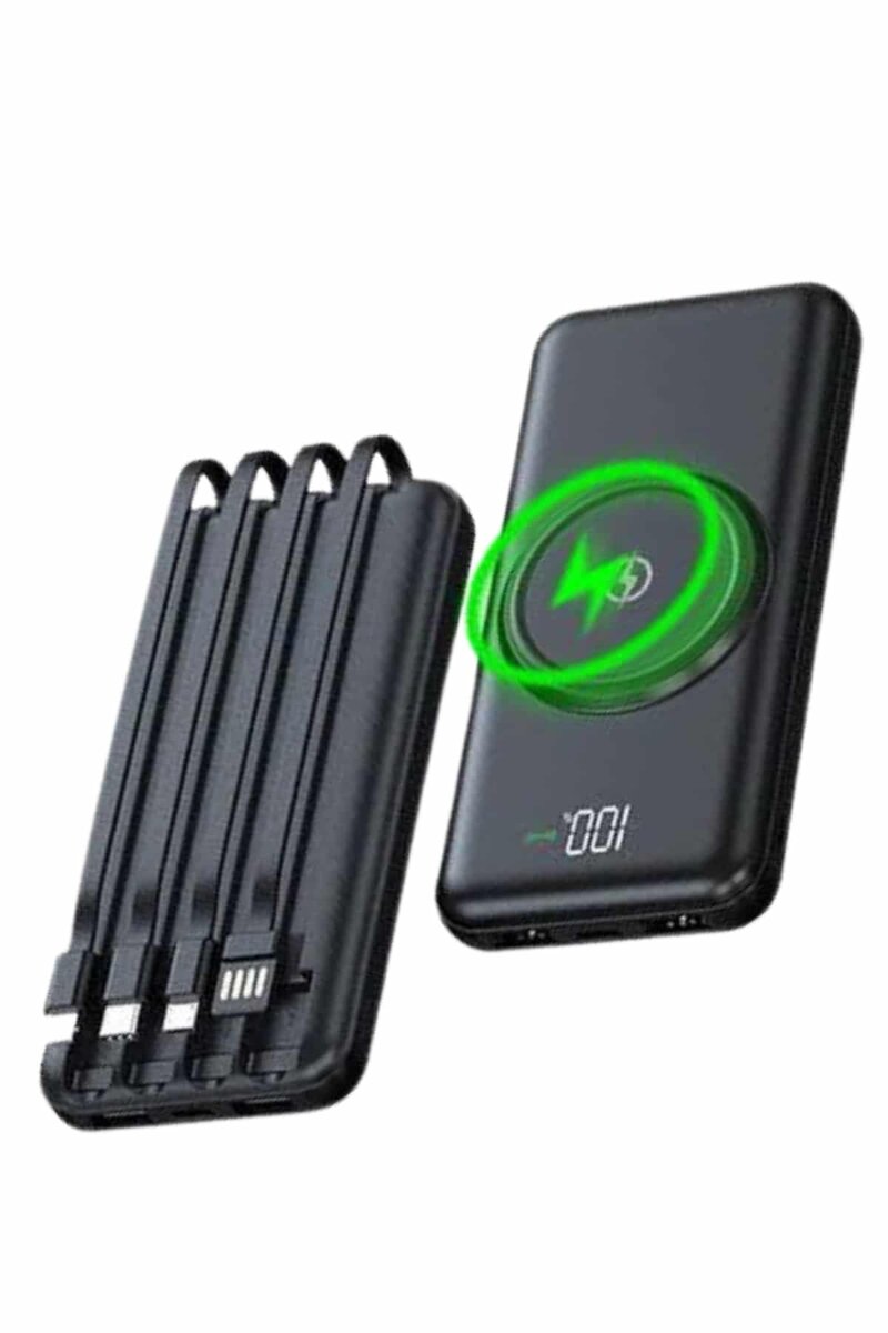 Wireless Powerbank 10000 Mah LED Ekranlı Dahili Kablolu Hızlı Şarj Wireless Powerbank 10000 Mah LED Ekranlı Dahili Kablolu Hızlı Şarj
