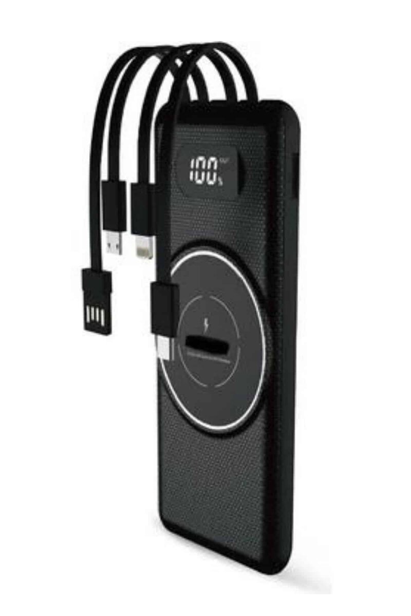 Wireless Powerbank 10000 Mah LED Ekranlı Dahili Kablolu Hızlı Şarj Wireless Powerbank 10000 Mah LED Ekranlı Dahili Kablolu Hızlı Şarj