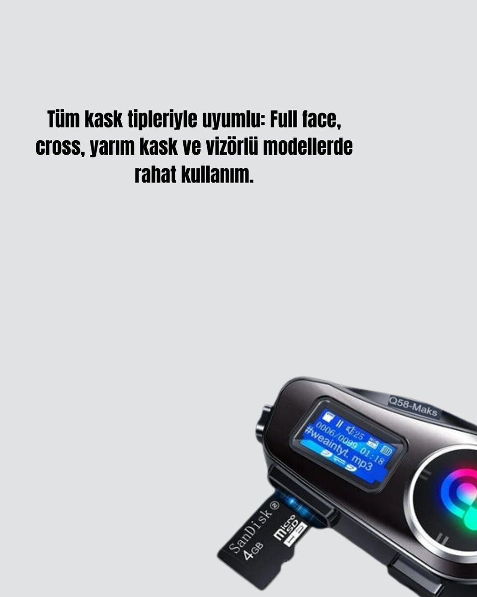 500 Metre İnterkom Mesafeli Kask Kulaklığı Gürültü Engelleyici 500 Metre İnterkom Mesafeli Kask Kulaklığı Gürültü Engelleyici