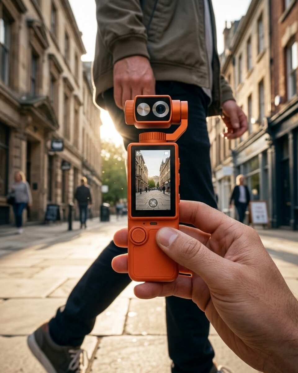 4K Ultra HD Gimbal Vlog Kamera 180 Derece Döner Lens ve Sabitleyici Özellikli 4K Ultra HD Gimbal Vlog Kamera 180 Derece Döner Lens ve Sabitleyici Özellikli