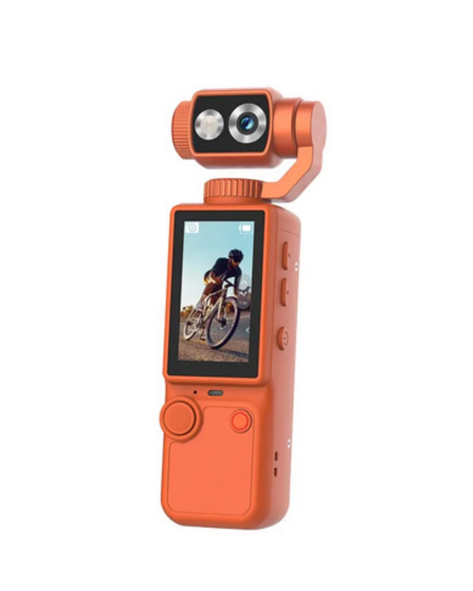 Kompakt 4K Gimbal Kamera 180 Derece Döner Başlık Stabil Video ve Vlog Uyumlu Kompakt 4K Gimbal Kamera 180 Derece Döner Başlık Stabil Video ve Vlog Uyumlu