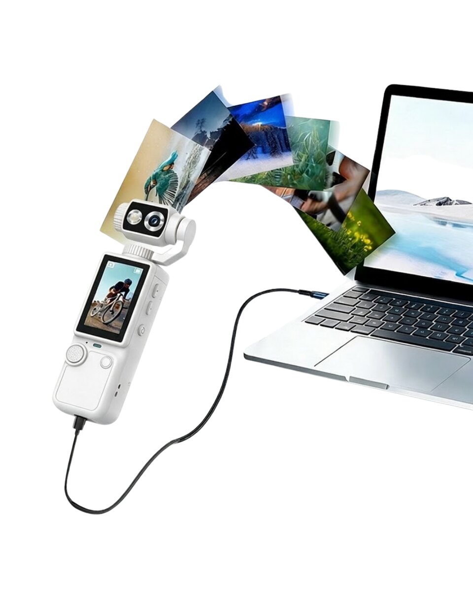 Kompakt 4K Video Kamera Otomatik Netleme ve Dahili Işık Destekli El Kamerası