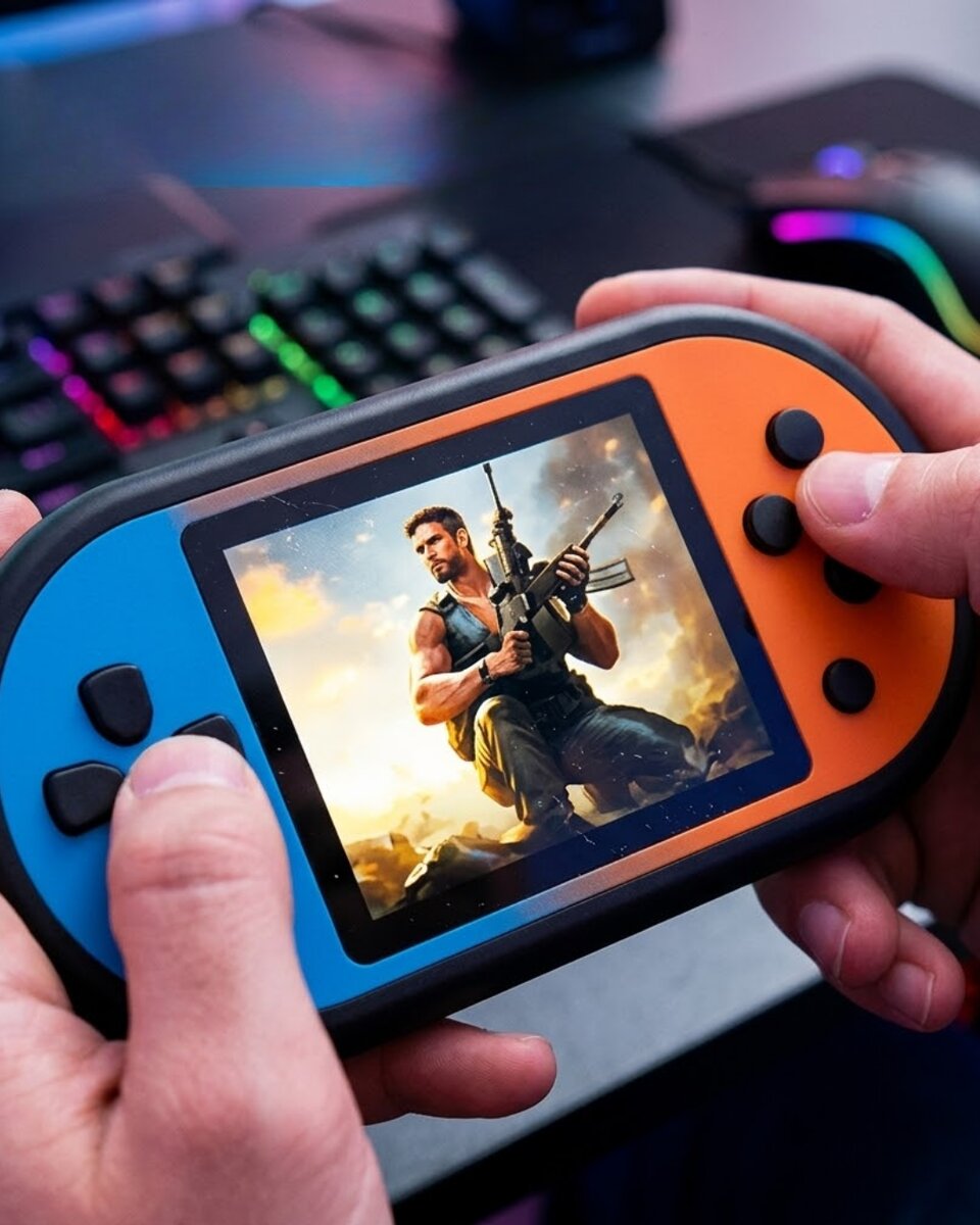 Mario Oyunlu Mini El Konsolu Yüksek Çözünürlüklü Retro Oyun Cihazı Mario Oyunlu Mini El Konsolu Yüksek Çözünürlüklü Retro Oyun Cihazı