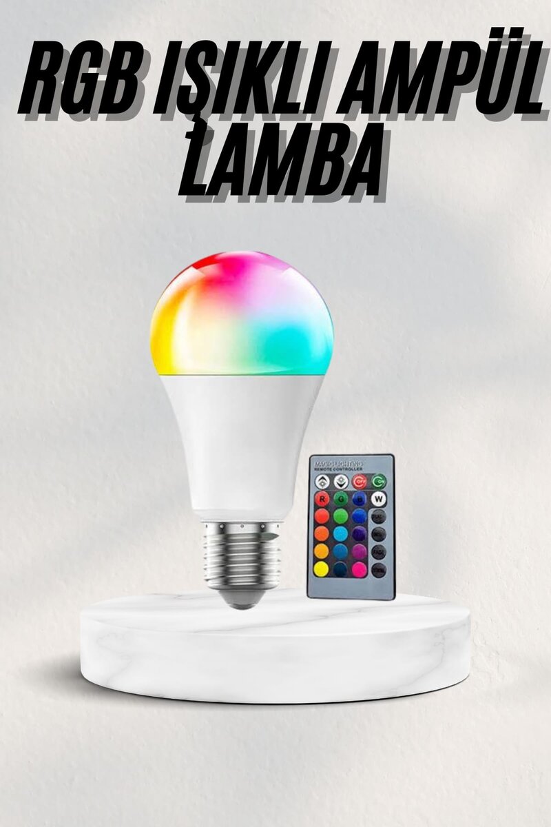 Akıllı RGB Led Ampul Led Uzaktan Kumandalı Renk Değiştiren Ampul Akıllı RGB Led Ampul Led Uzaktan Kumandalı Renk Değiştiren Ampul