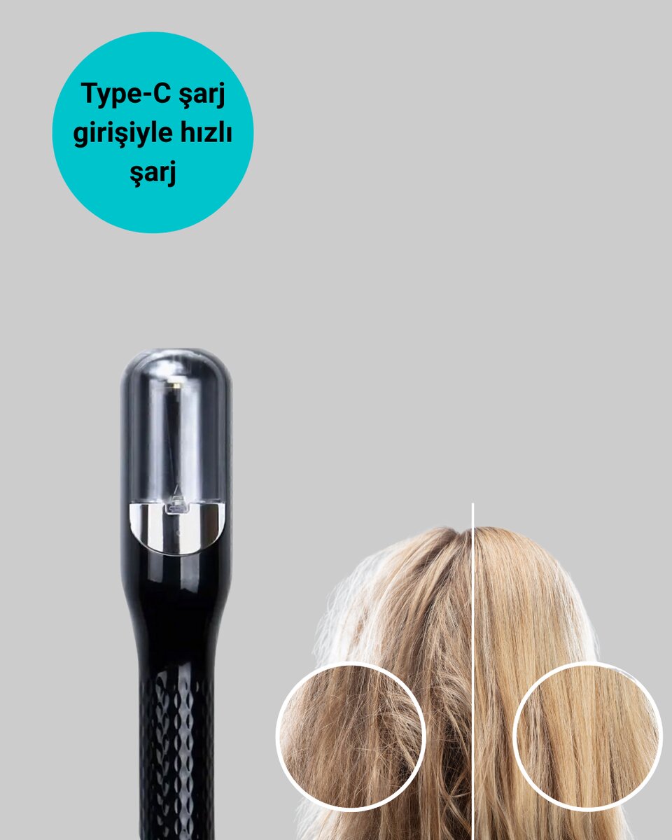 Kablosuz Şarjlı Saç Düzeltici Makine RH-6668 Ev Tipi Bakım Cihazı Kablosuz Şarjlı Saç Düzeltici Makine RH-6668 Ev Tipi Bakım Cihazı