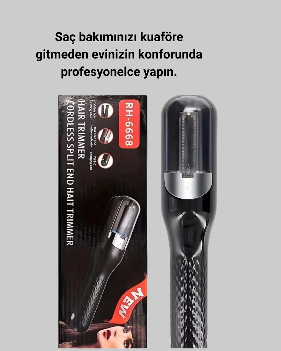 RH-6668 Kablosuz Saç Düzeltici Şarjlı Elektrikli Bakım Makinesi