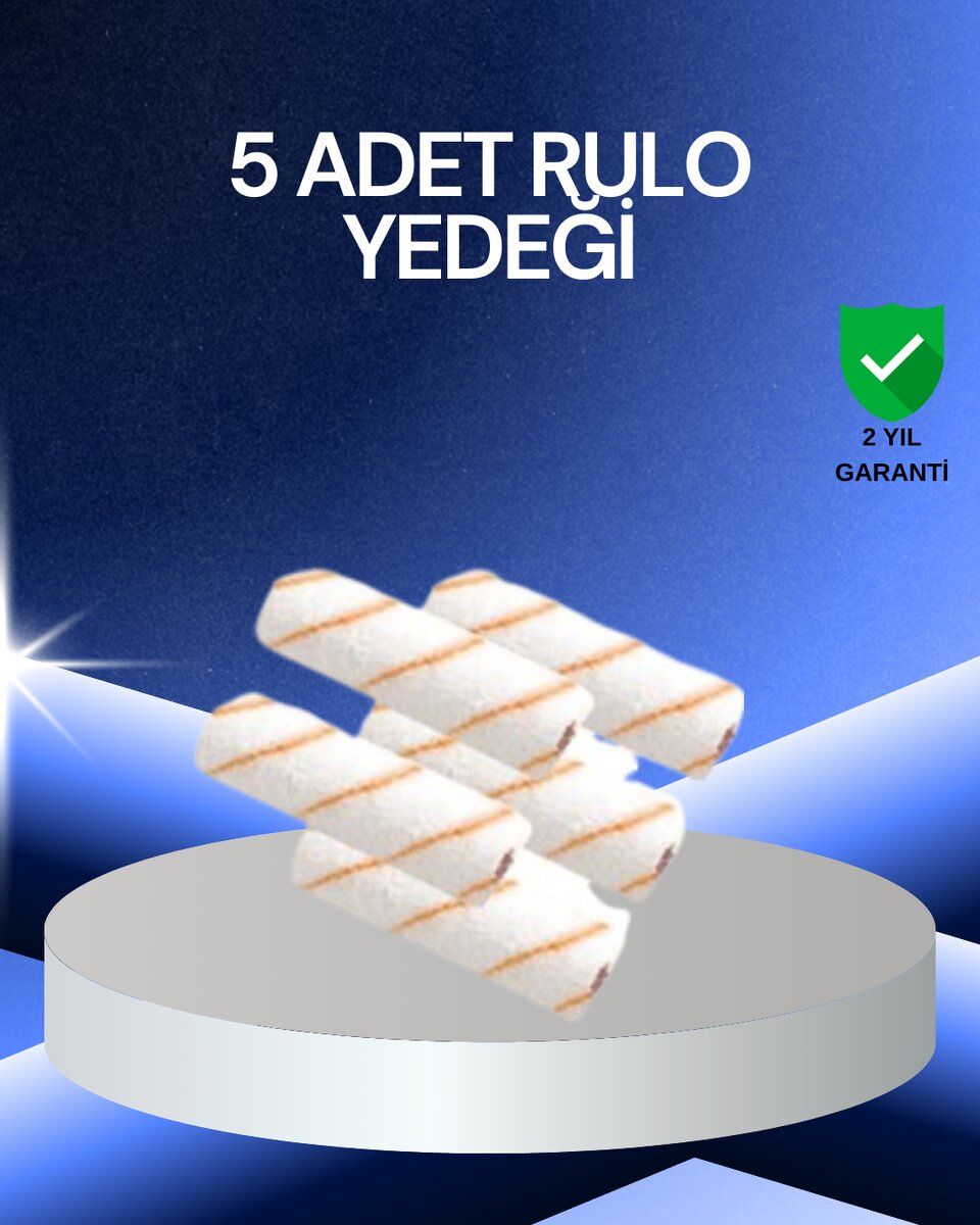 5’li Rulo Boya Seti Küçük Detay Çalışmaları İçin Uygun 5’li Rulo Boya Seti Küçük Detay Çalışmaları İçin Uygun
