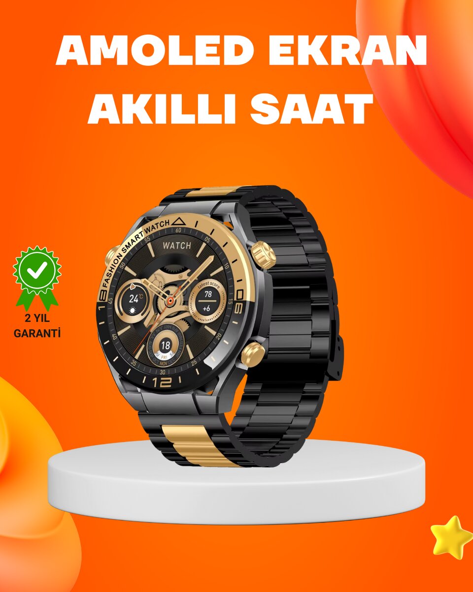 Amoled Akıllı Saat IP67 Su Geçirmez 3 Bileklikli Sağlık Takipli Amoled Akıllı Saat IP67 Su Geçirmez 3 Bileklikli Sağlık Takipli