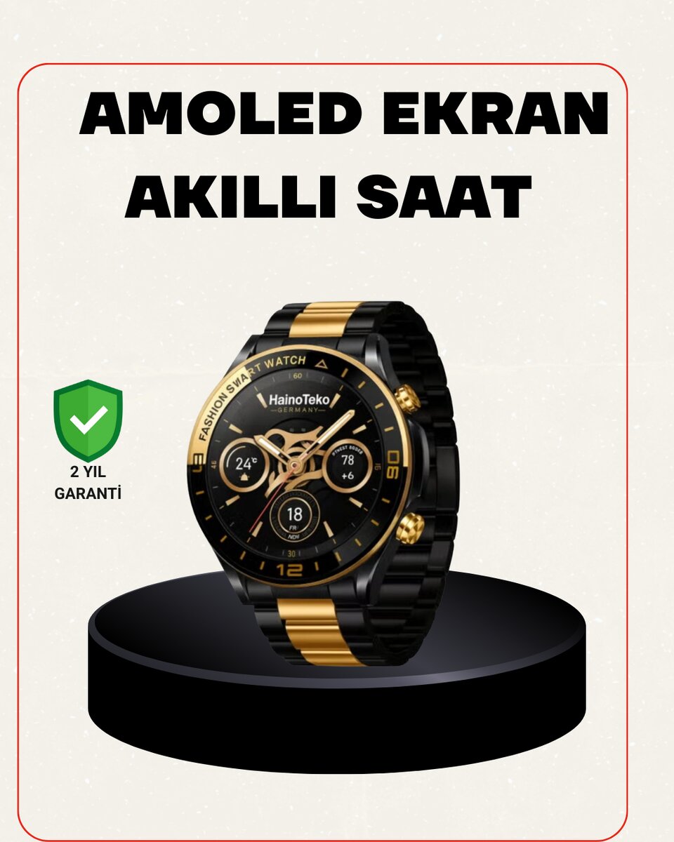 Amoled Akıllı Saat Manyetik Şarj GPS Destekli Spor ve Günlük Kullanım Amoled Akıllı Saat Manyetik Şarj GPS Destekli Spor ve Günlük Kullanım