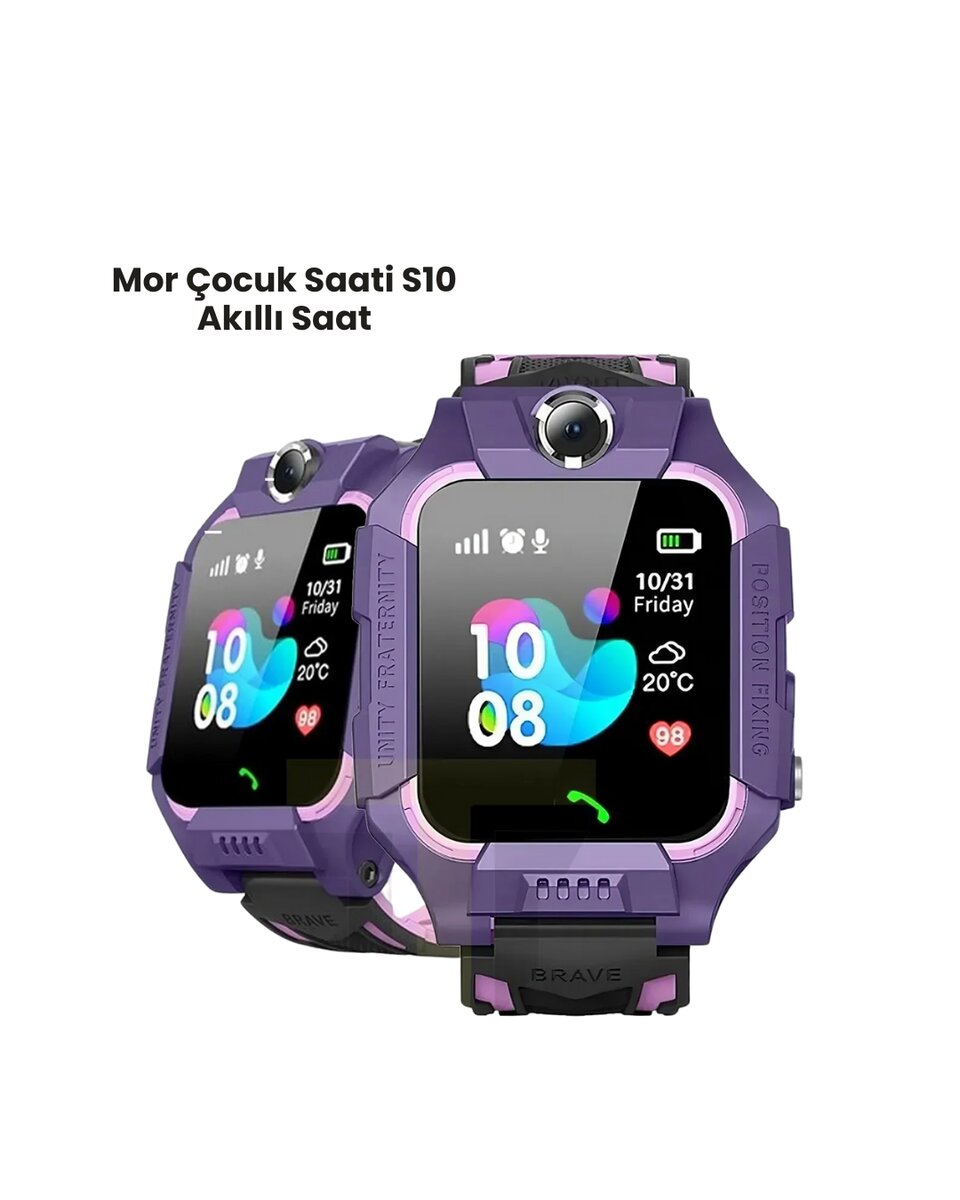 S10 Mor Akıllı Çocuk Saati S10 Mor Akıllı Çocuk Saati