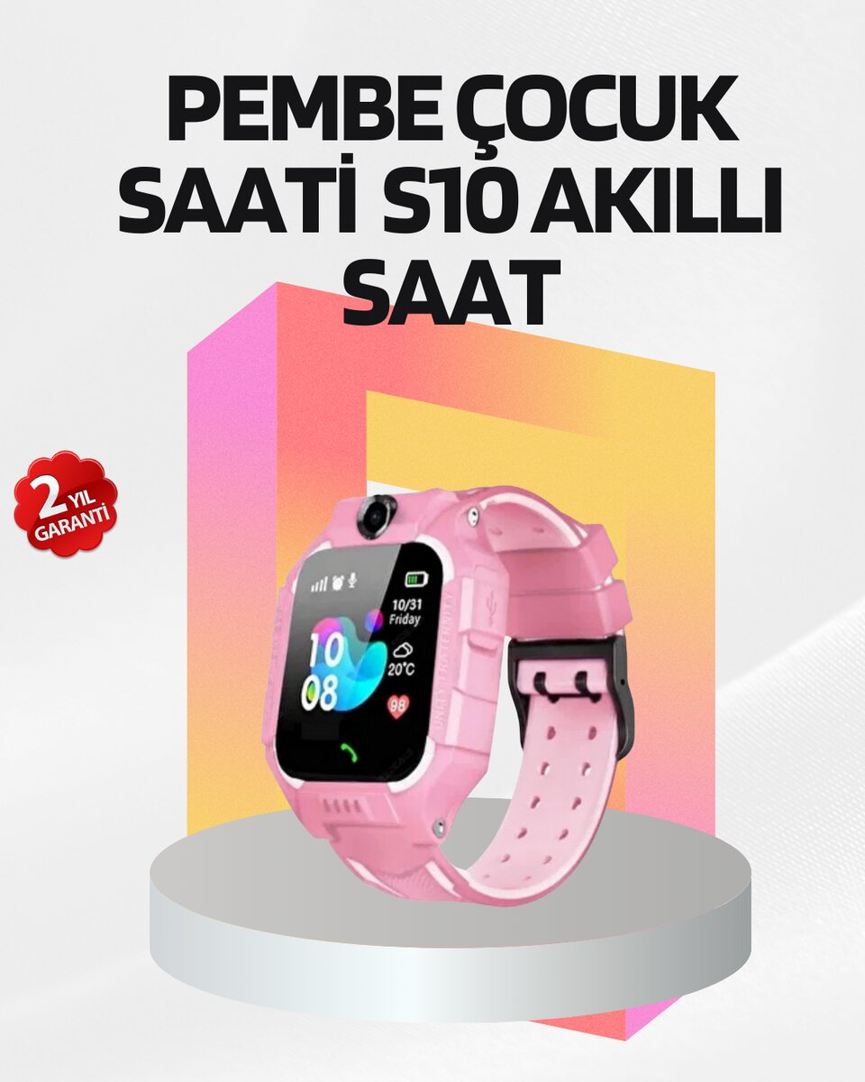 S10 Çocuk Akıllı Saati Konum Geçmişi ve Alarm Fonksiyonlu S10 Çocuk Akıllı Saati Konum Geçmişi ve Alarm Fonksiyonlu