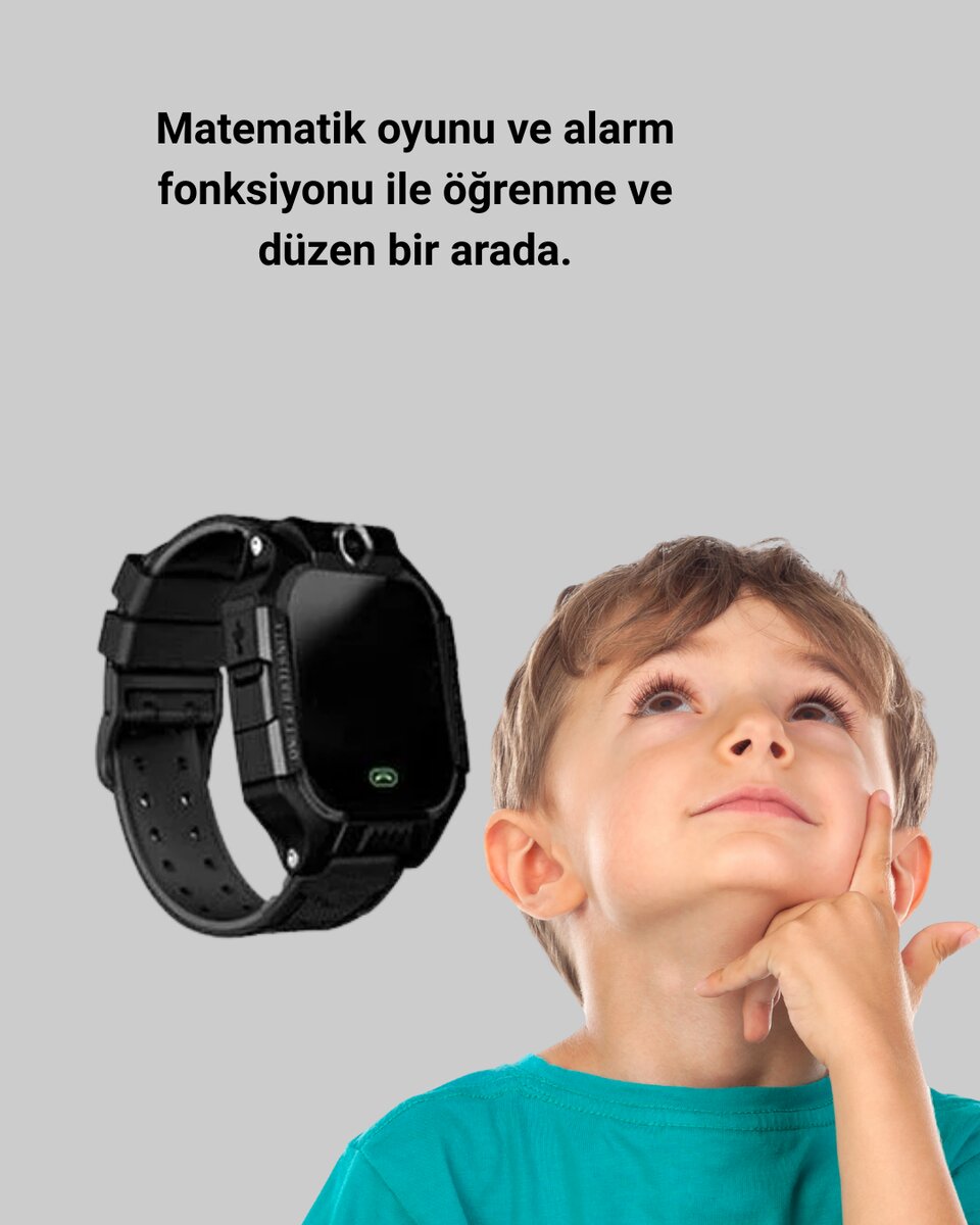 S10 Siyah Akıllı Çocuk Saati Anlık Konum Takibi ve Rota Geçmişi S10 Siyah Akıllı Çocuk Saati Anlık Konum Takibi ve Rota Geçmişi