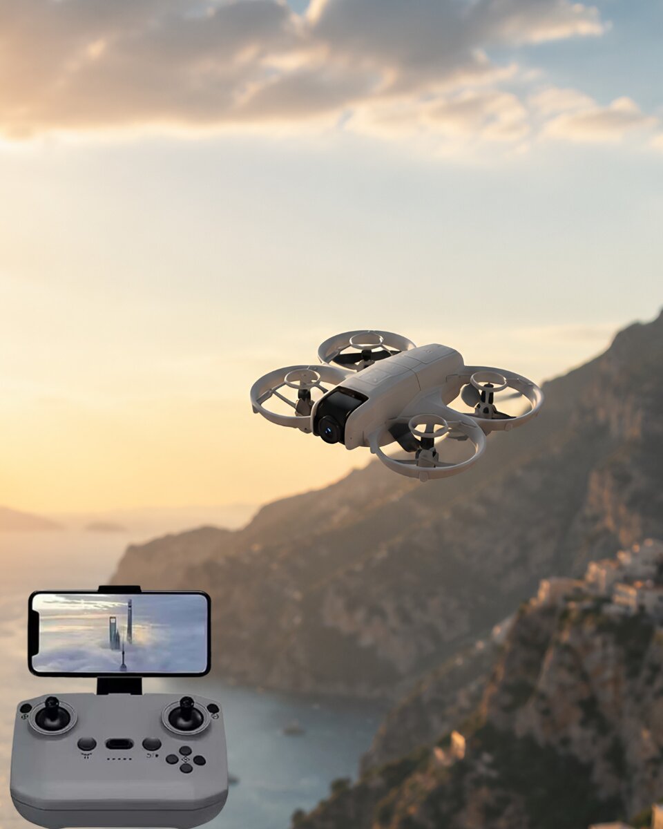 Uzaktan Kumandalı Mini Drone HD Kamera Işıklı Tasarım Uzaktan Kumandalı Mini Drone HD Kamera Işıklı Tasarım