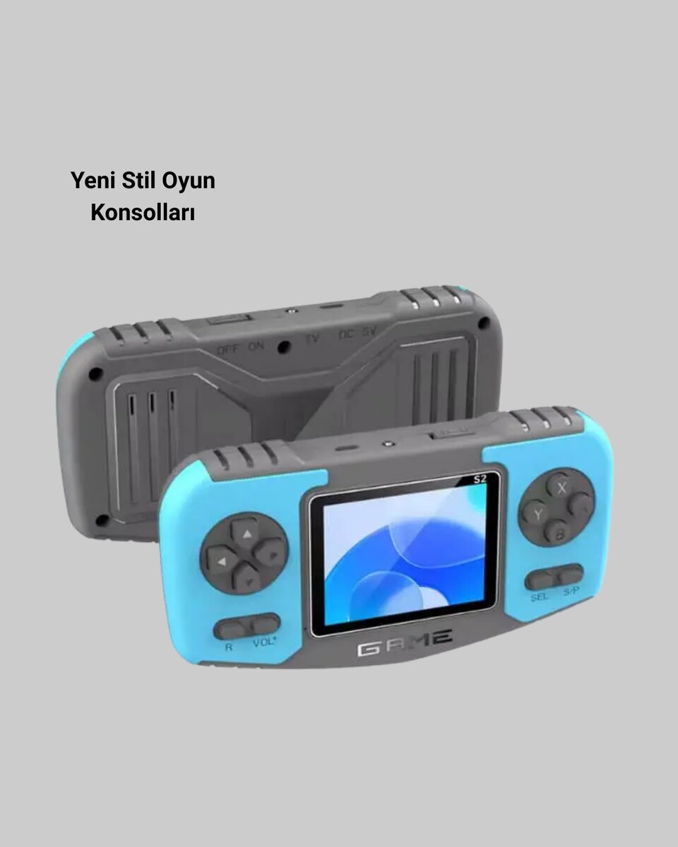 Çocuklara Özel Retro Oyun Konsolu Portatif Eğlence Cihazı Çocuklara Özel Retro Oyun Konsolu Portatif Eğlence Cihazı