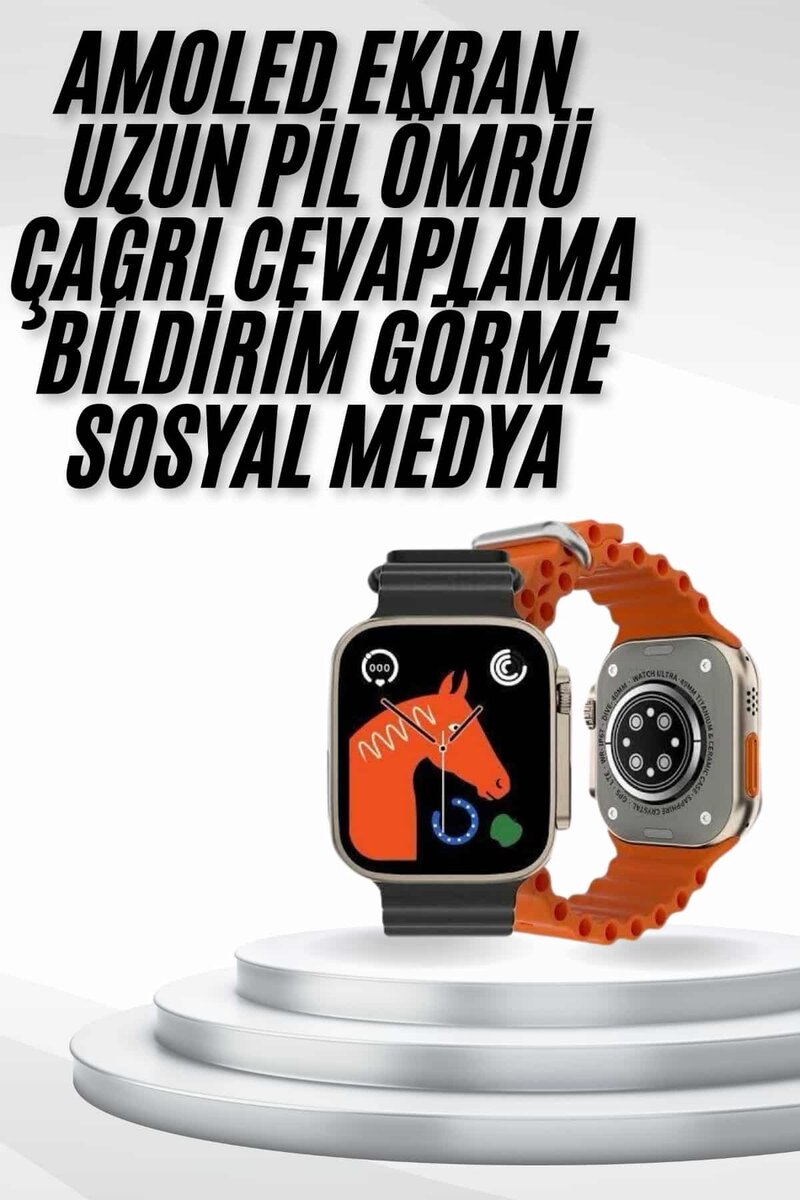 Yeni Nesil Akıllı Saat Müzik Dinleme Bildirim Görme Sesli Asistan Desteği Yeni Nesil Akıllı Saat Müzik Dinleme Bildirim Görme Sesli Asistan Desteği
