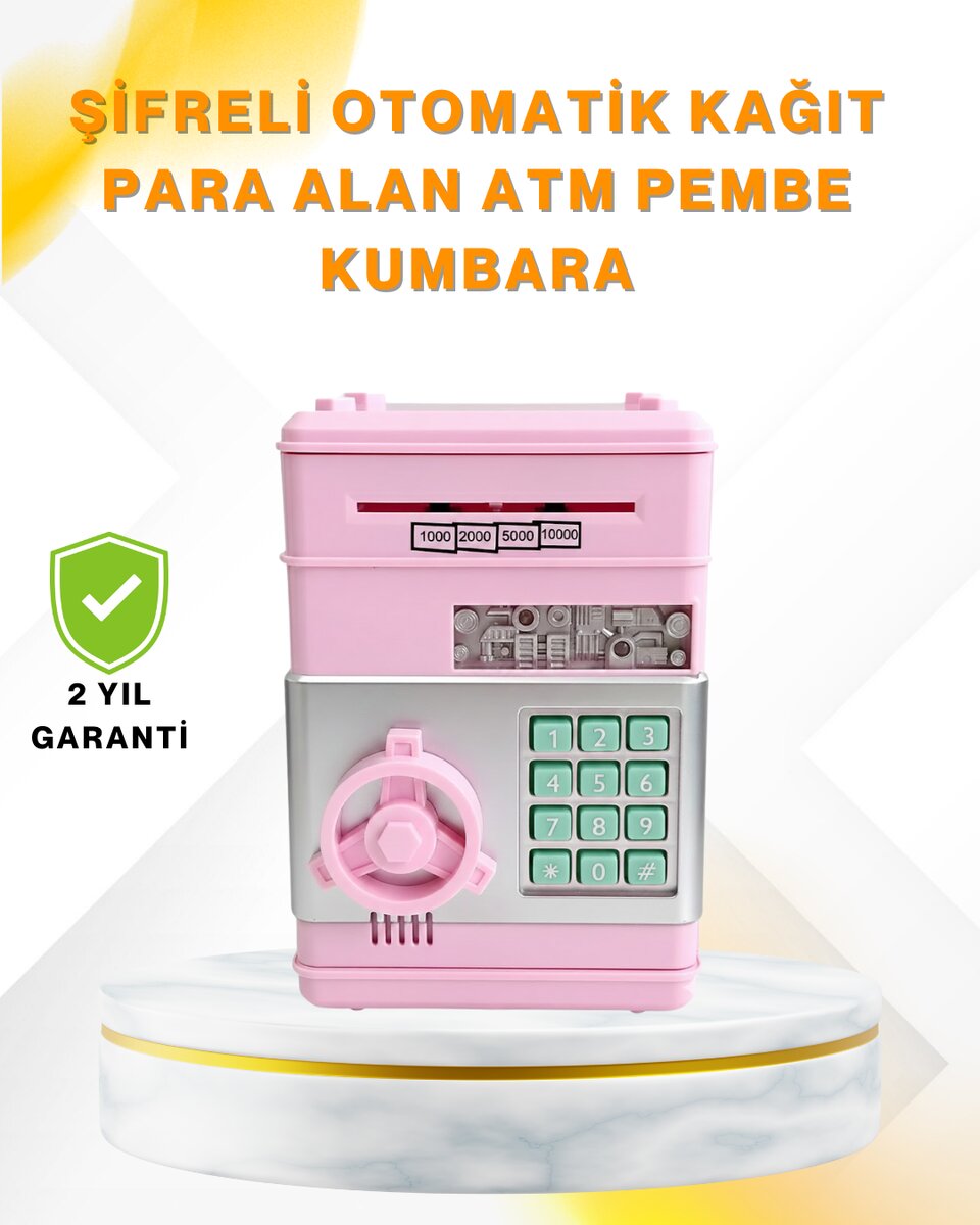 Şifreli Elektronik Para Biriktirme Kumbarası Büyük Kapasiteli