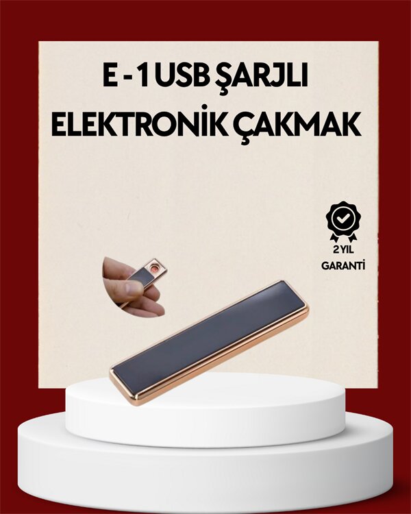 Plazma Ark Teknolojili Elektrikli Çakmak – Dokunmatik, LED Göstergeli, Şarj Edilebilir