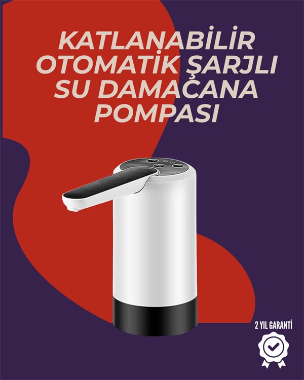 Şarjlı Damacana Su Pompası Otomatik ve Taşınabilir Şarjlı Damacana Su Pompası Otomatik ve Taşınabilir
