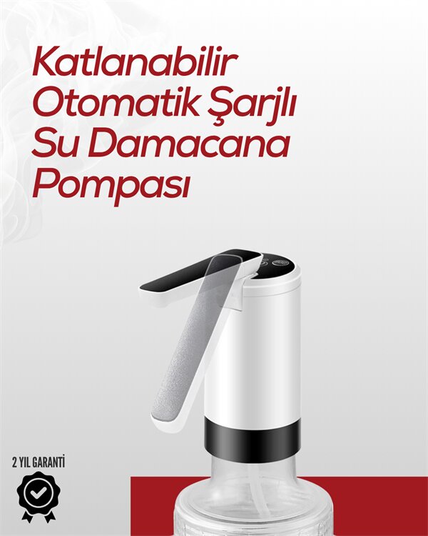 Akıllı Şarjlı Damacana Pompası Tek Tuşla Su Dolum Akıllı Şarjlı Damacana Pompası Tek Tuşla Su Dolum
