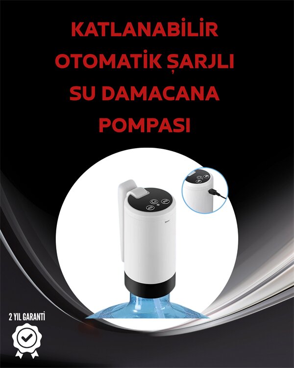 Otomatik Şarjlı Damacana Pompası Ev Ofis Kamp Kullanım Otomatik Şarjlı Damacana Pompası Ev Ofis Kamp Kullanım