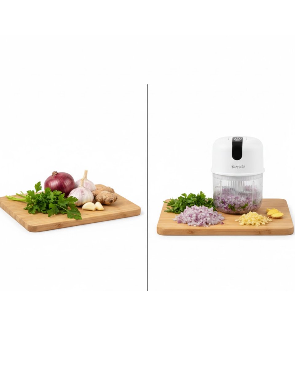 USB Şarjlı Mini Rondo Sarımsak Soğan Zencefil USB Şarjlı Mini Rondo Sarımsak Soğan Zencefil