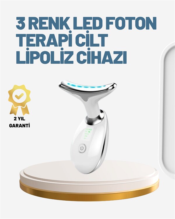 Cilt Yenileyici Şarjlı Güzellik Aleti – Pozitif/Negatif İyon, Titreşimli Masaj ve Kırmızı-Mavi-Yeşil Işıkla Cilt Yenileyici Şarjlı Güzellik Aleti – Pozitif/Negatif İyon, Titreşimli Masaj ve Kırmızı-Mavi-Yeşil Işıkla